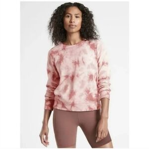 Athleta Sundown Tie Dye Pullover Sweatshirt